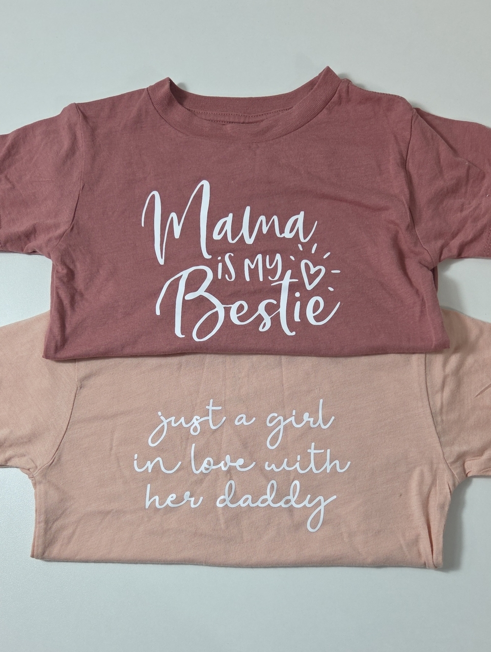 Bella+Canvas Mom And Dad Love Tees (2) Size 3T